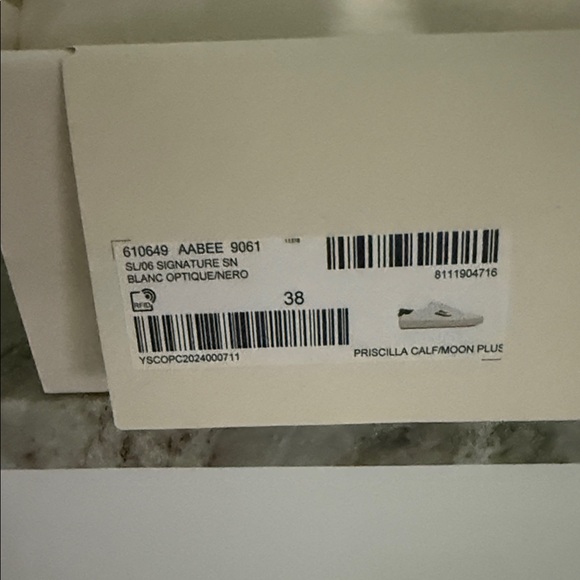 Saint Laurent White and Black Sneakers - Picture 2 of 15